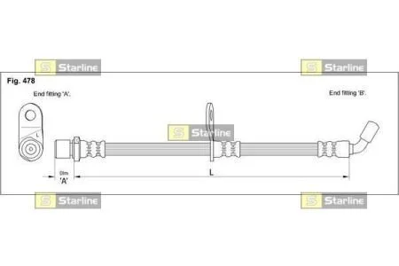 Гальмівний шланг STARLINE HA ST.1152