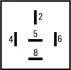 DB Реле поворотов 12V 5 полюсов 2+1x21 Вт Bora,Golf III,IV,V,Passat,T4 HELLA 4LZ 003 750-401 (фото 3)