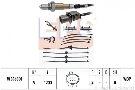 Лямбда-зонд (5-конт.) Audi A4, VW Golf VI, Passat 1.9TDI-5.0TDI 10.02- EPS 1.998.425