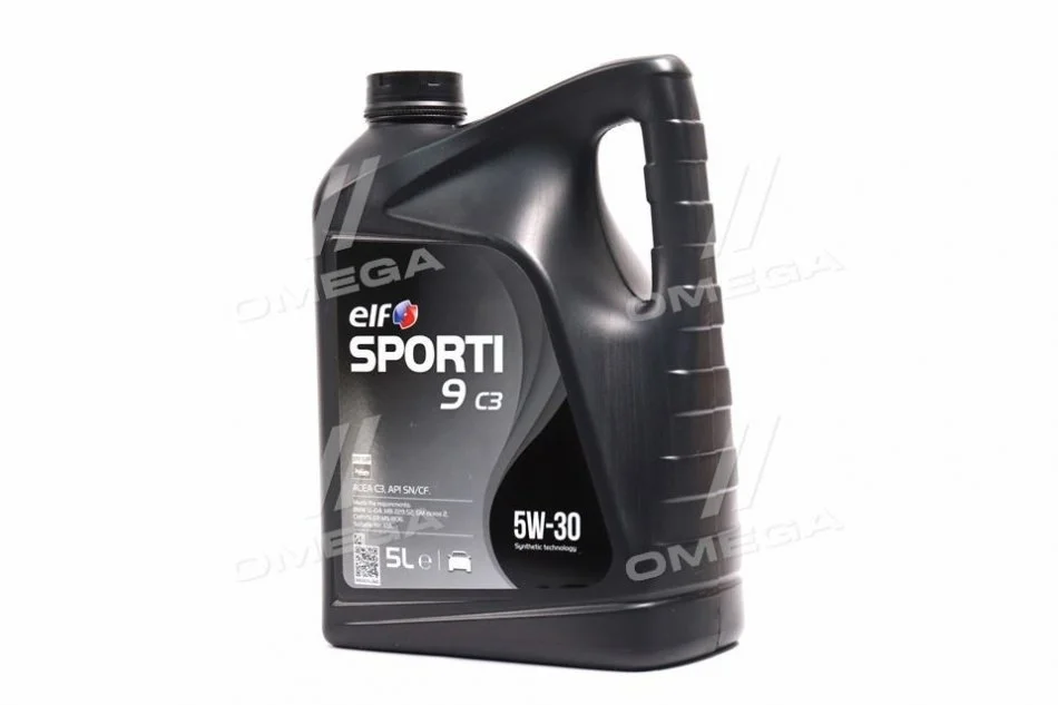 Моторна олива Elf Sporti 9 C3 / 5W30 / 5л. / (ACEA C3, API SN/CF, MB-229.52, GM Dexos 2) ELF 214249 (фото 1)