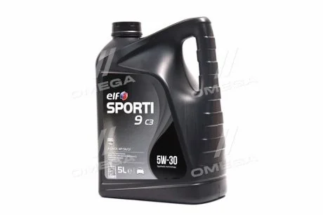 Моторна олива Elf Sporti 9 C3 / 5W30 / 5л. / (ACEA C3, API SN/CF, MB-229.52, GM Dexos 2) ELF 214249