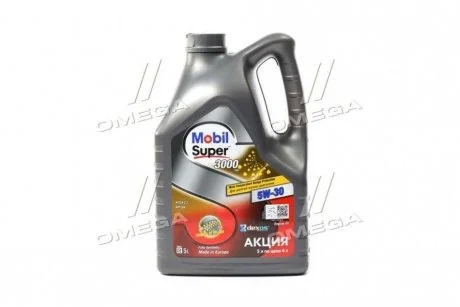 Олива моторн. Mobil SUPER 3000 XE 5W-30 (Каністра 5л) MOBIL 156156