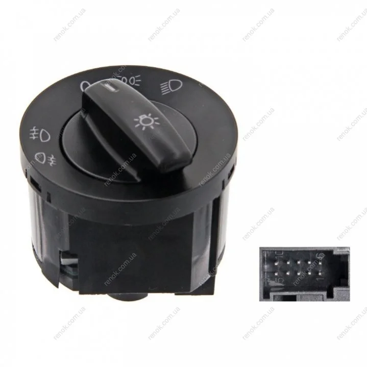FEBI VW Выключатель света фар Caddy III,Golf V,Plus,Jetta III,Passat,Touran 03- FEBI BILSTEIN 37488 (фото 1)