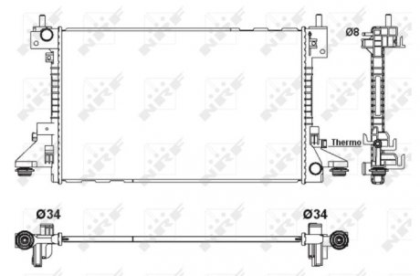 Радіатор охолодження NRF 53160