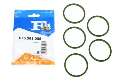 Уплотнительная прокладка патрубка интеркулера VW Caddy III/T5 03- (54x61.30x4.50) (к-кт 5шт) Fischer Automotive One (FA1) 076.361.005