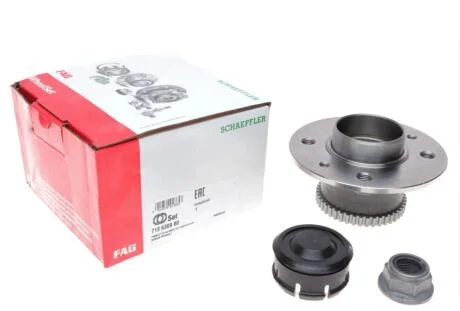 Підшипник маточини (задньої) Renault Kangoo 97- (d=132,7) 4 отв. (+ABS)(к-кт) FAG 713 6309 80