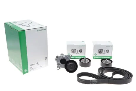 Комплект ременя генератора MB E-class (W212) 09-16, (6PK 2155) INA 529 0479 10