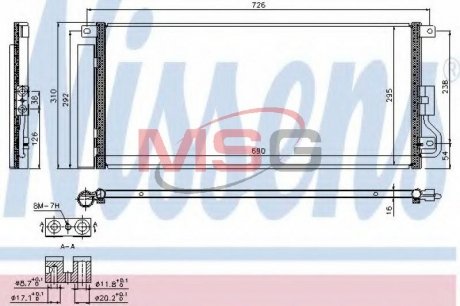 Конденсер CT/GMC TRAX(13-)1.7 DTi(+)[OE 1850274] NISSENS 940390