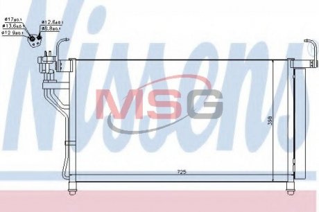 Конденсер HY H1(07-)2.4 i 16V(+)[OE 976064H200] NISSENS 940350 (фото 1)