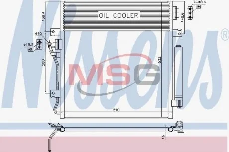 Конденсер DODGE NITRO (07-) 2.8 CRD NISSENS 940461