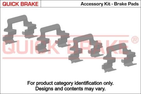 Р/к дискових гальм. колодок QUICK BRAKE 109-1632