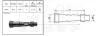 Трубка свічки запалювання, кут: 180°, різьба: 10/12мм, з"єднання: гвинт, корпус: ебонітовий, колір трубки: чорн HONDA ATC 1000F/110/1100/1100E/1100EF/1100ES/1100EX/1100F/1100G/1100R/1100S (Katana)/120 NGK SD05F (фото 1)