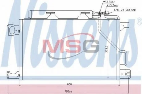 Радіатор кондиціонера First Fit NISSENS 940100