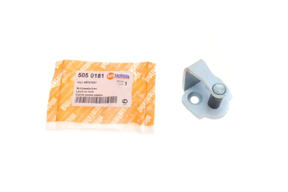 Скоба замка дверей (передніх) Fiat Doblo 1.2-1.6/1.3D-1.9JTD 01- AUTOTECHTEILE 505 0181 (фото 1)