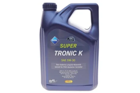 Олива моторна Super Tronic K SAE 5W30 (4 Liter) AR- ARAL 15DBCD