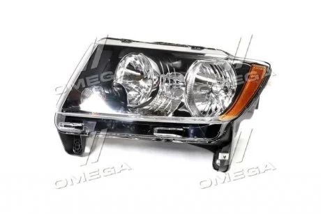 Фара левая Jeep Compass (11-) черная TYC 20-9166-B0-1N