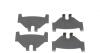 Комплект гальмівних колодок задн, SUZUKI BALENO, S-CROSS, SWIFT IV, SWIFT V, SX4 S-CROSS, VITARA TOYOTA YARIS 1.0-1.6D 11.05- TEXTAR 2525801 (фото 3)