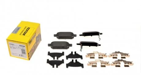 Комплект гальмівних колодок задн, SUZUKI BALENO, S-CROSS, SWIFT IV, SWIFT V, SX4 S-CROSS, VITARA TOYOTA YARIS 1.0-1.6D 11.05- TEXTAR 2525801