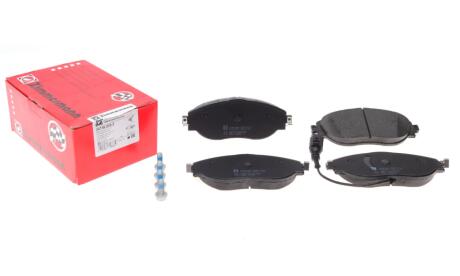 Колодки тормозные (передние) Audi A3/Skoda Octavia III/VW Passat/Golf 13-(TRW) (с датчиком) ZIMMERMANN 24738.200.2