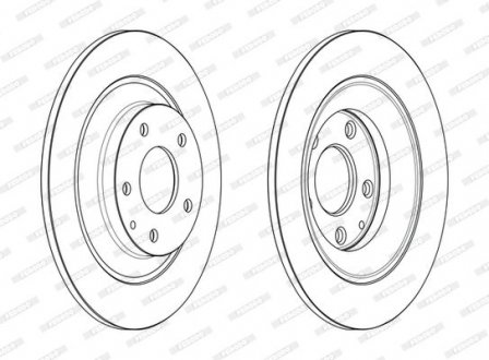 Тормозной диск FERODO DDF2609C