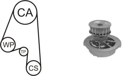 Комплект ремня ГРМ + помпа AIRTEX WPK-163101