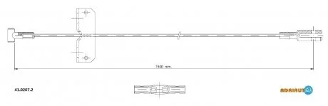 Трос зупиночних гальм ADRIAUTO 41.0207.2