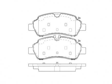 Тормозные колодки BREMBO P24209