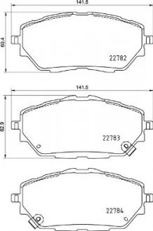 Комплект гальмівних колодок з 4 шт. дисків BREMBO P83171