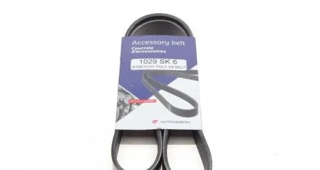 Ремінь генератора Ford Fiesta VI 08- HUTCHINSON 1029 SK 6