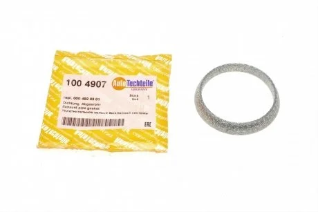 Прокладка труби вихлопної MB (W202/203/210) (60.7x72.5) (кільце) AUTOTECHTEILE 100 4907