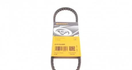 Клиновий ремінь (ширина 10, довжина 660) CITROEN CX I VW CORRADO 1.8/2.0 09.74-09.93 Contitech AVX 10X660