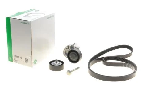 Комплект ремня генератора BMW 1 (E87/E88)/3 (E46/E90)/5 (E60) 1.6-2.0 01-10, N46B20, (6PK1870) INA 529 0044 10