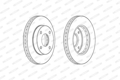 Тормозной диск FERODO DDF2134C
