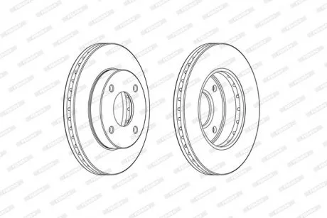 Гальмівний диск FERODO DDF2134C