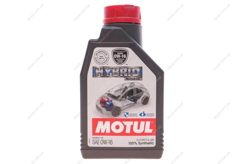 Олива 0W16 Hybrid (1L) (107153) API SP/ ILSAC GF-6b/ILSAC GF-6a MOTUL 333201 (фото 1)