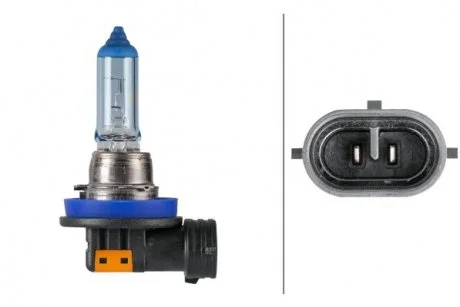 Лампа розжарювання White Light H8 12V 35W 4200K HELLA 8GH 223 498-141