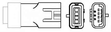 Лямбда-зонд (кількість дротів 4, 300мм) DACIA LOGAN, LOGAN EXPRESS, LOGAN MCV, SANDERO RENAULT KANGOO, MEGANE I, MEGANE I CLASSIC, MEGANE SCÉNIC, THALIA I, THALIA II 1.4/1.4LPG/1.6 09.96- MAGNETI MARELLI 466016355157