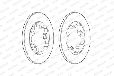 Гальмівний диск FERODO DDF2484C