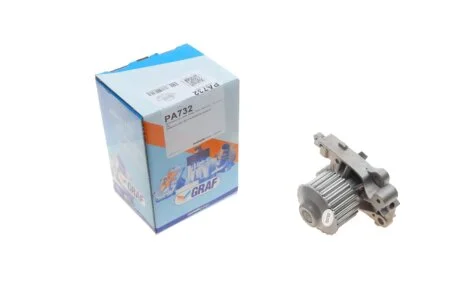 Помпа води Mitsubishi Colt/Lancer 1.6/16V 96-03/Pajero 1.8GDI 98-00/Pinin 2.0 99- (24z)(R/B)(8лоп) GRAF PA732