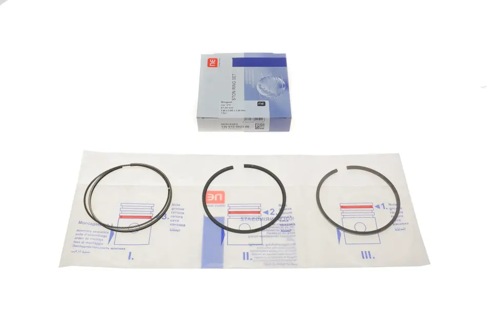 Кільця поршневі MB E-class (W124/W210) 93-02 (87mm/STD) (2.5-2-3) (1cyl) = 8910480000 NPR 120 010 0023 00 (фото 1)