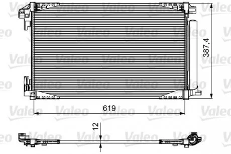 Радиатор кондиционера Valeo 814027