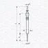 Свеча накаливания (керамическая) BMW 3 E90 316d/318d 07- MAGNETI MARELLI 062900130304 (фото 1)