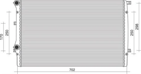 Радиатор AUDI A3 II 1.9TDI [350213852000] MAGNETI MARELLI BM852
