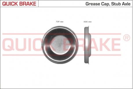 Кришка підшипника маточини (задньої) Citroen Berlingo/C3/C5/C6/Peugeot 1007 93- (d=64mm) QUICK BRAKE 9826 (фото 1)