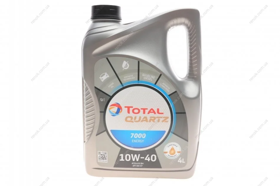 Олива 10W40 Quartz 7000 Energy (4л) (MB229.3/VW505.00) 214113 TOTAL 216679 (фото 1)