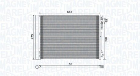 Радиатор кондиционера MM BC781 MAGNETI MARELLI 350203781000