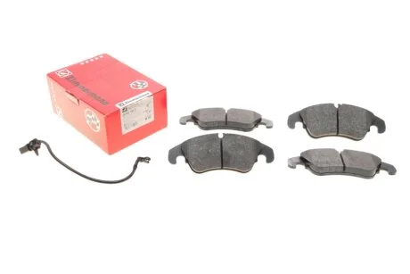 Колодки гальмівні (передні) Audi A4 07-18/A5 07-/Q5 13-17 (+датчик) (Lucas/TRW) ZIMMERMANN 24743.190.3