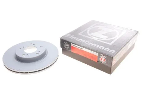 Диск тормозной (передний) Honda Civic 05-(282x23) (с покрытием) (вентилированный) ZIMMERMANN 280.3171.20