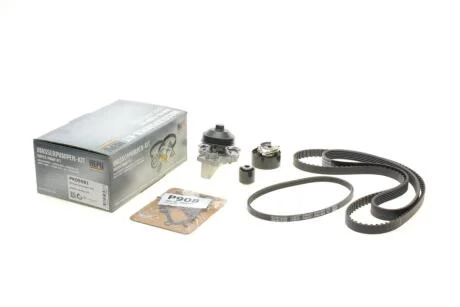 Комплект ременя ГРМ з помпою води HEPU PK09081