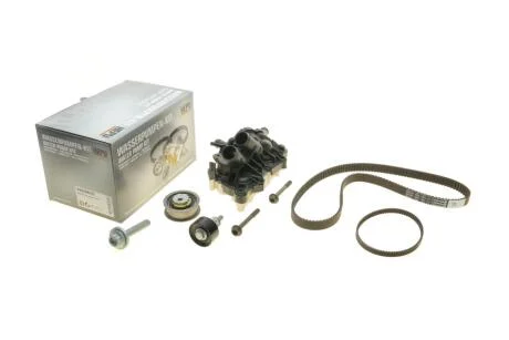 Комплект ГРМ + помпа VW Caddy IV/Passat/Golf 1.4 TSi/TGI 15- (10x87z)(+ ремінь помпи) HEPU PK06870